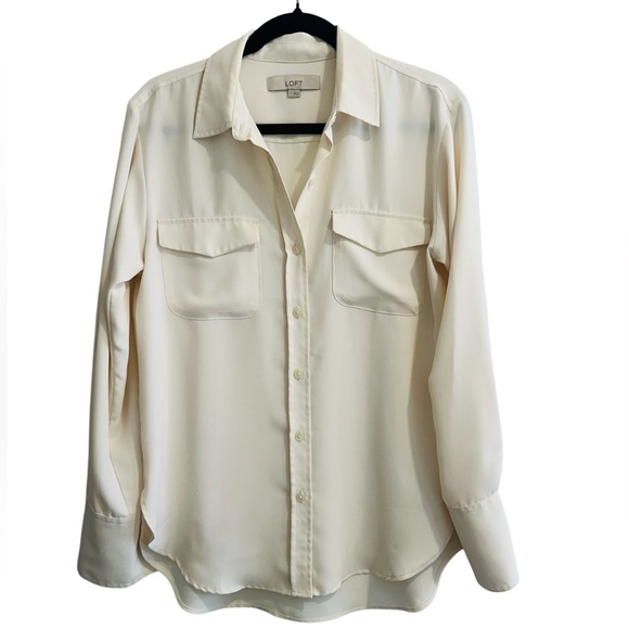 LOFT Tops - LOFT Off-White Blouse